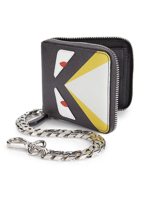 fendi men wallets|fendi zipper wallet.